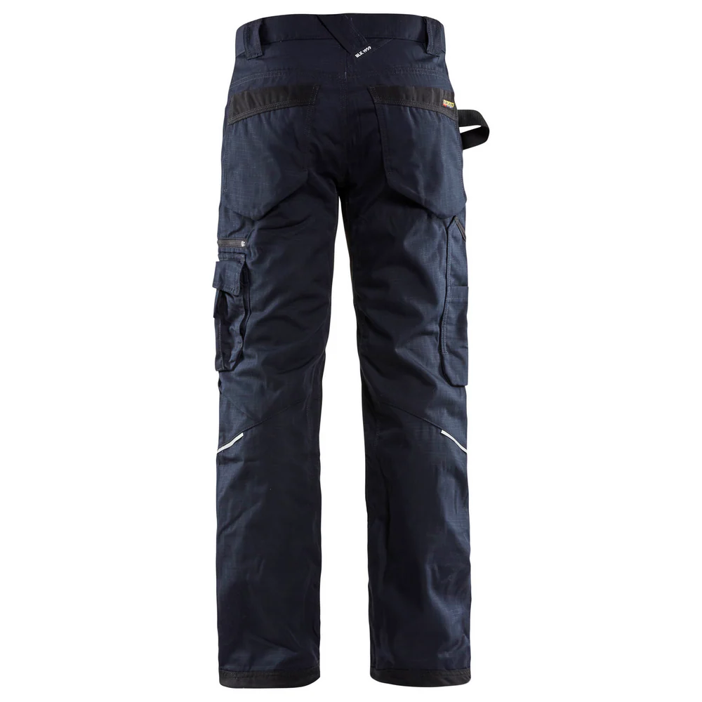RIP STOP PANTS WITH KNEE POCKETS - 8600-Navy Blue | Blaklader 16901330 - Image 2