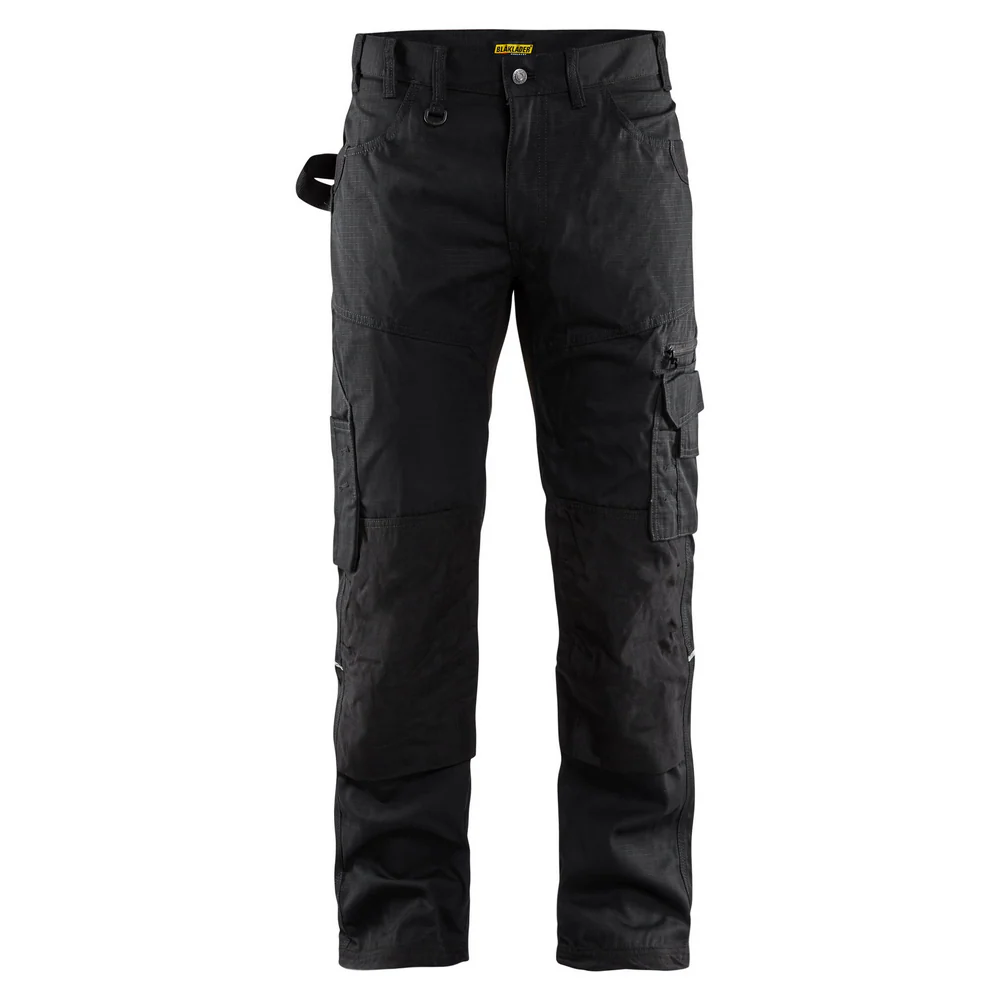 RIP STOP PANTS WITH KNEE POCKETS - 9900-Black | Blaklader 16901330
