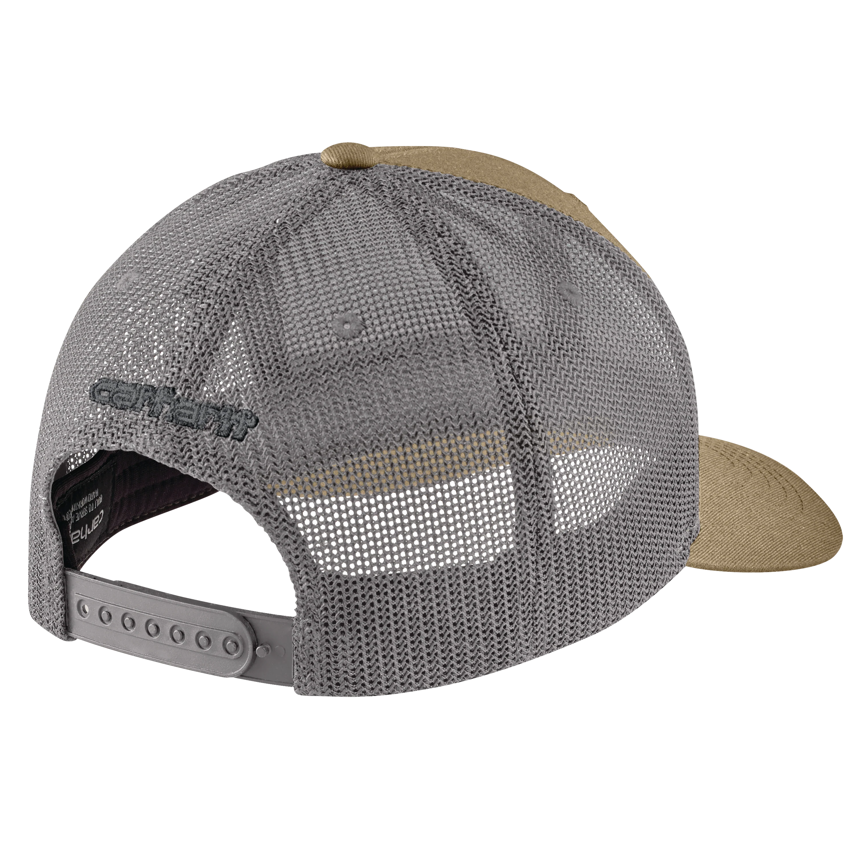 Rugged Flex™ Twill Mesh-Back Logo Patch Cap - 253-Dark Khaki | Carhartt 105216 - Image 2