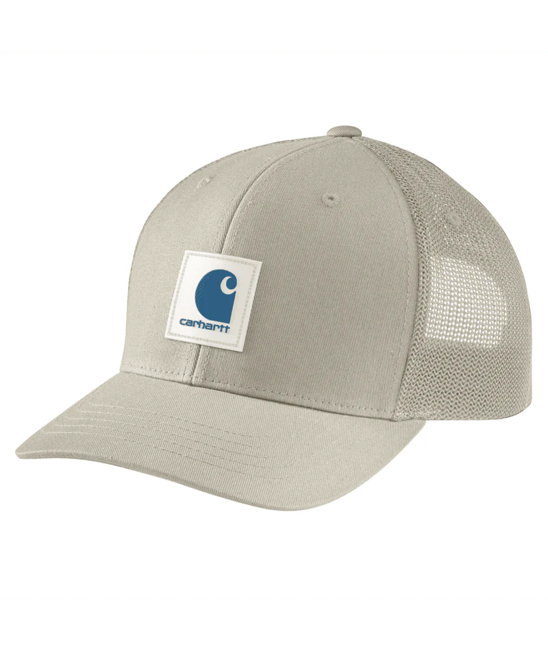 Rugged Flex™ Twill Mesh-Back Logo Patch Cap - EC0-Cobblestone | Carhartt 105216