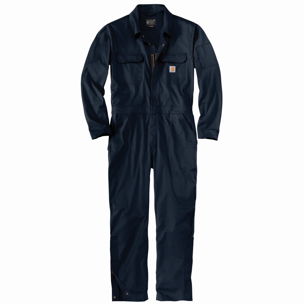 RUGGED FLEX CANVAS COVERALL - I26-Navy | Carhartt 105019