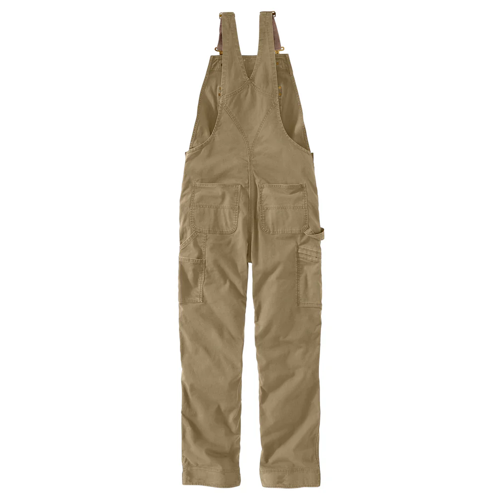 Rugged Flex Canvas Relaxed Fit Bib Overall - DKH-Dark Khaki | Carhartt 102987