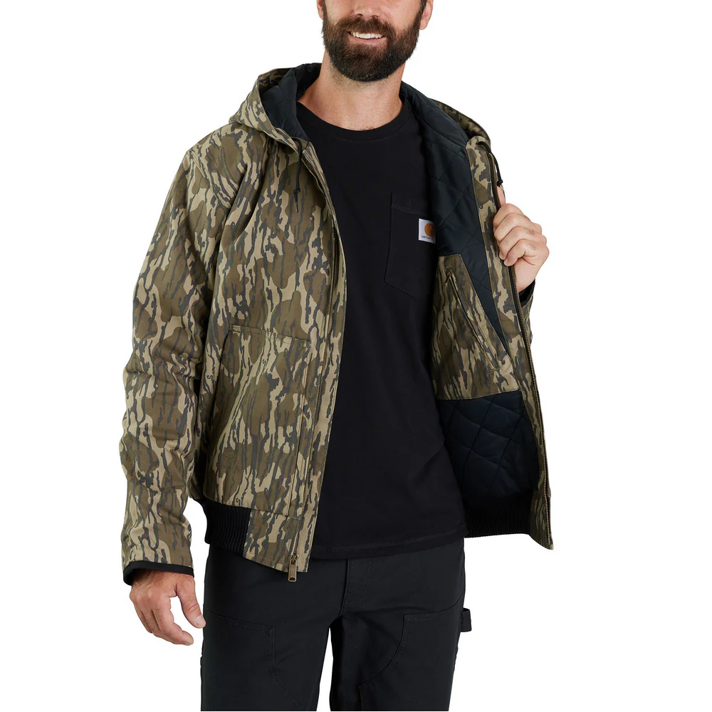Rugged Flex® Duck Loose Fit Insulated Camo Active Jac - G47-Mossy Oak Bottomland Camo | Carhartt 106098 - Image 2