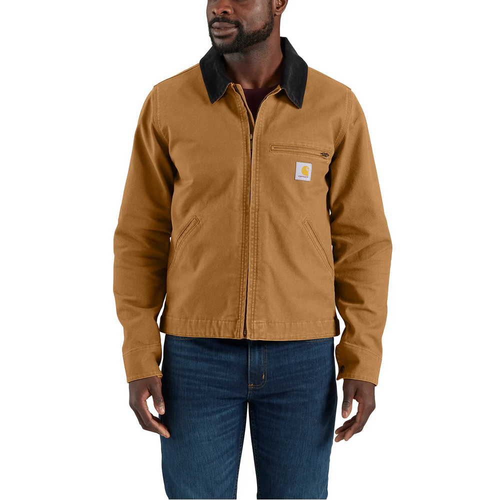 Rugged Flex® Relaxed Fit Duck Detroit Jacket - BRN-Carhartt Brown | Carhartt 106234 - Image 2