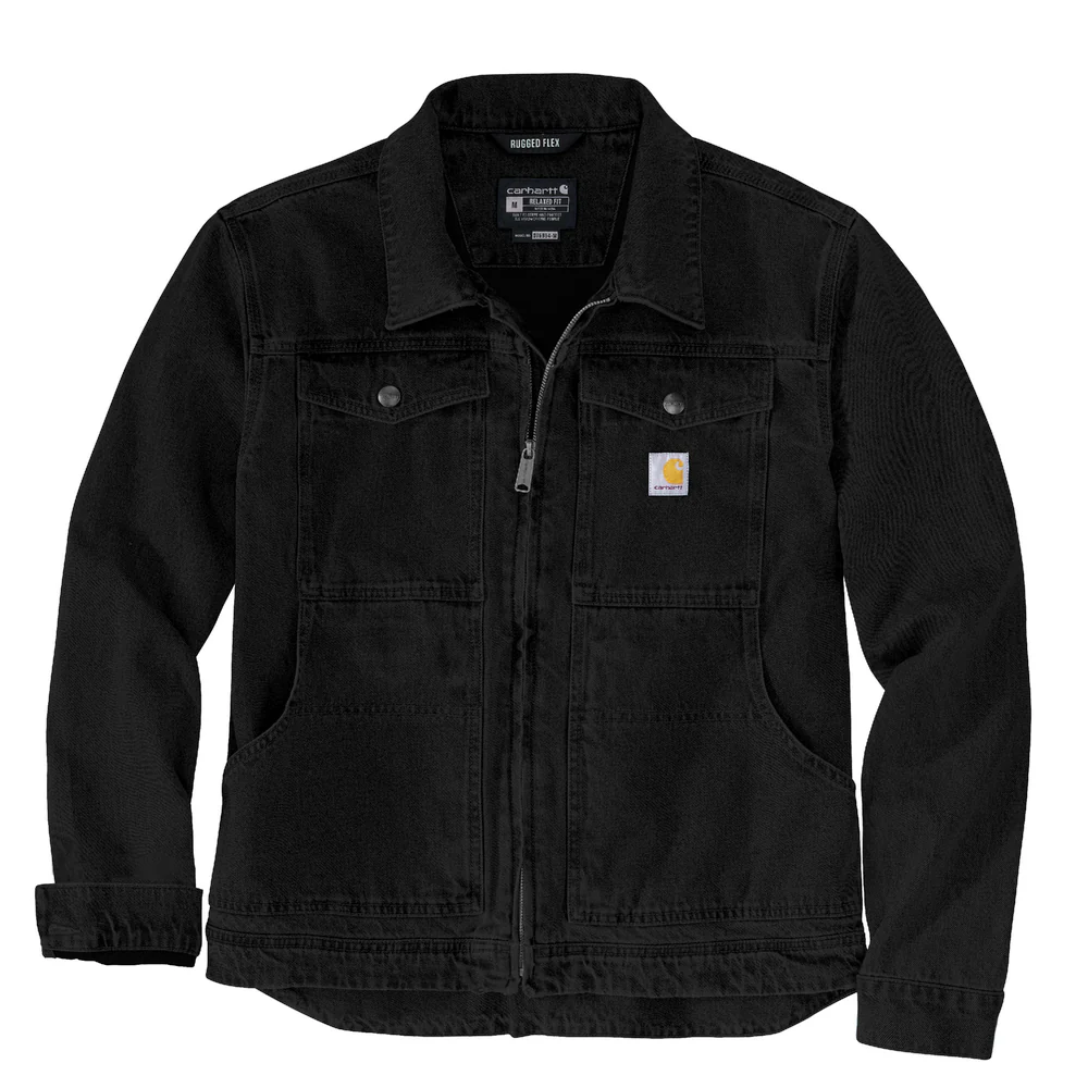 Rugged Flex® Relaxed Fit Duck Jacket - N04-Black | Carhartt 105748