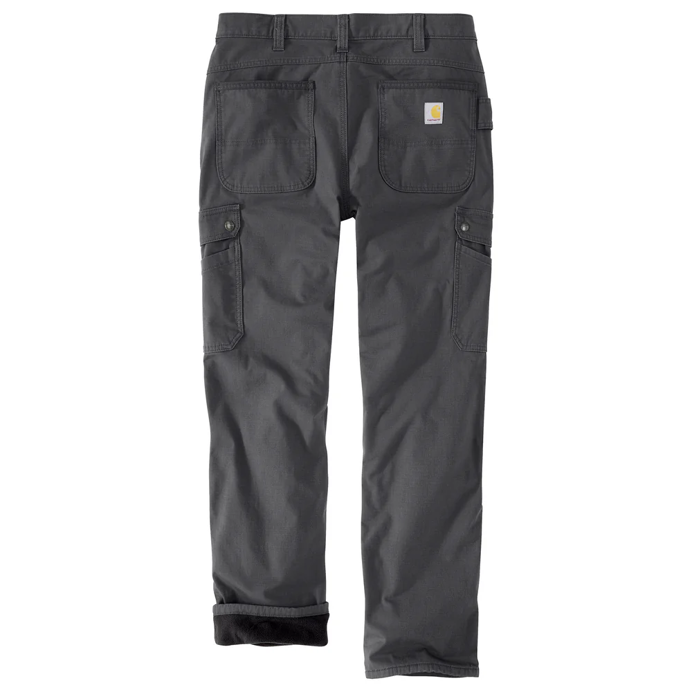 Rugged Flex® Relaxed Fit Ripstop Cargo Fleece-Lined Work Pant - 029-Shadow | Carhartt 105491