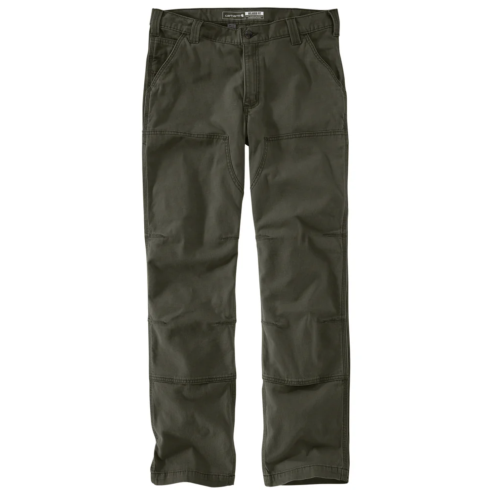 Rugged Flex Relaxed Fit Canvas Double-Front Utility Work Pant - MOS-Moss | Carhartt 102802 - Image 2