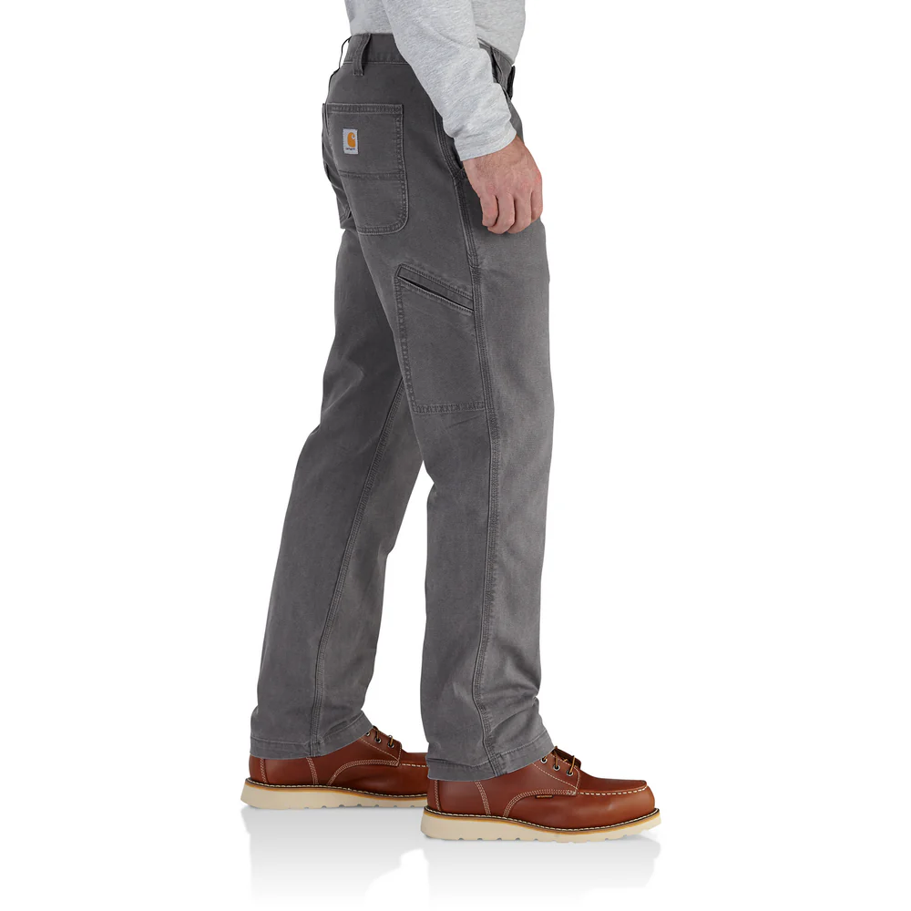 Rugged Flex Relaxed Fit Canvas Work Pant - 039-Gravel | Carhartt 102291 - Image 3