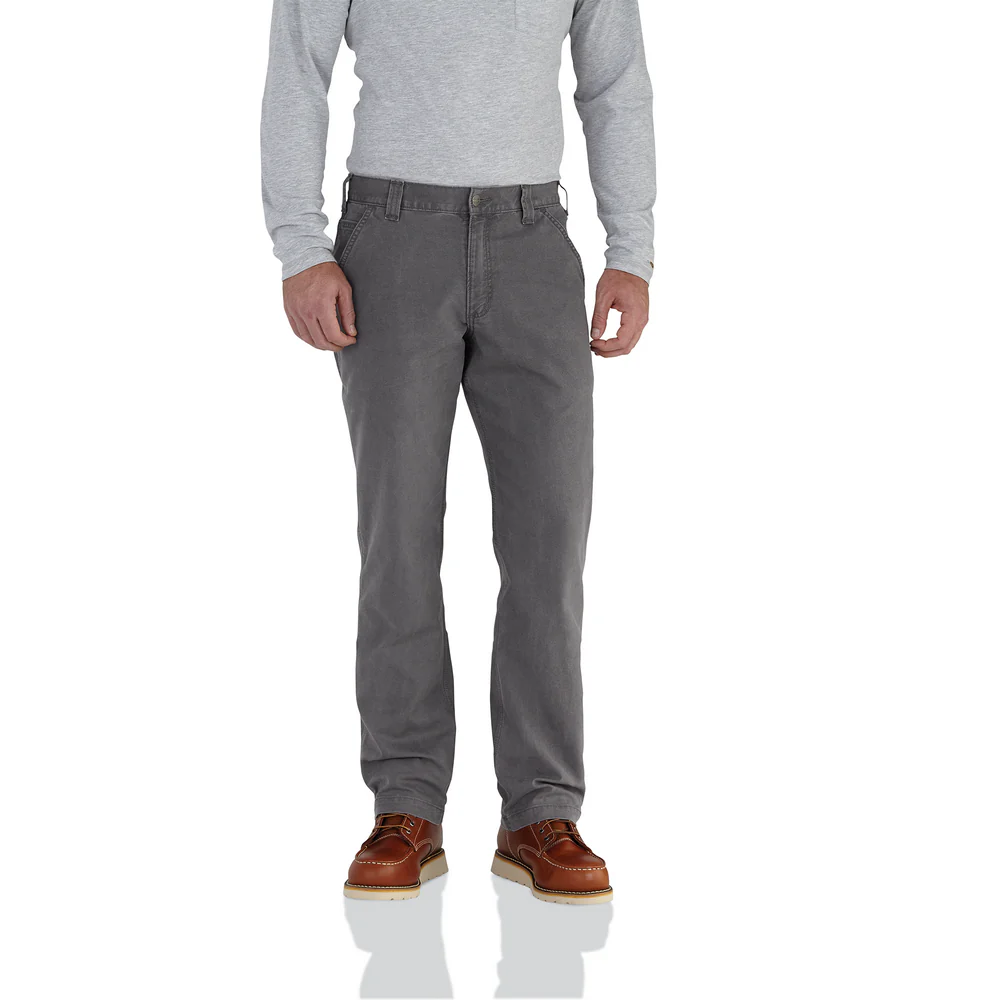 Rugged Flex Relaxed Fit Canvas Work Pant - 039-Gravel | Carhartt 102291 - Image 6