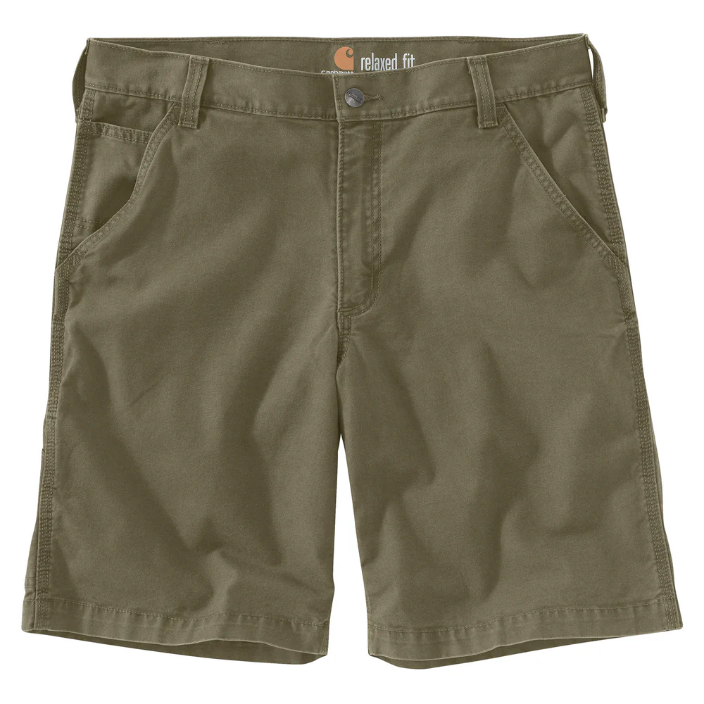 Rugged Flex Relaxed Fit Canvas Work Short - 391-Burnt Olive | Carhartt 102514 - Image 4
