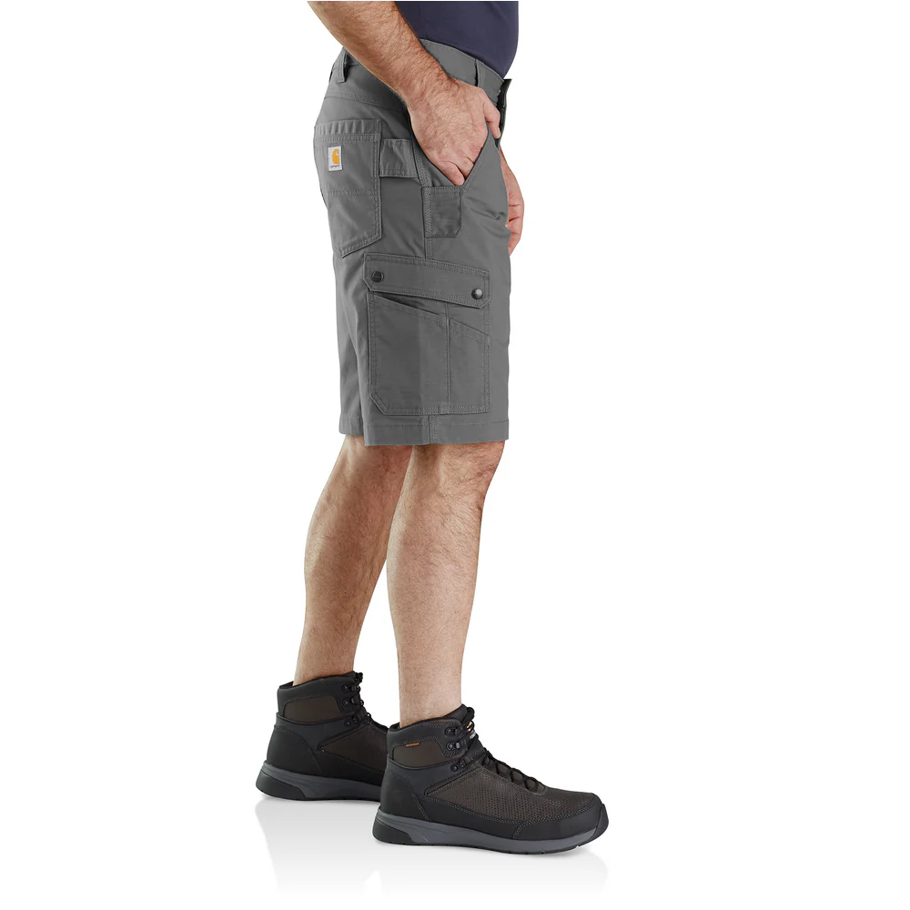 Rugged Flex Relaxed Fit Ripstop Cargo Work Short - 075-Steel | Carhartt 104727 - Image 3