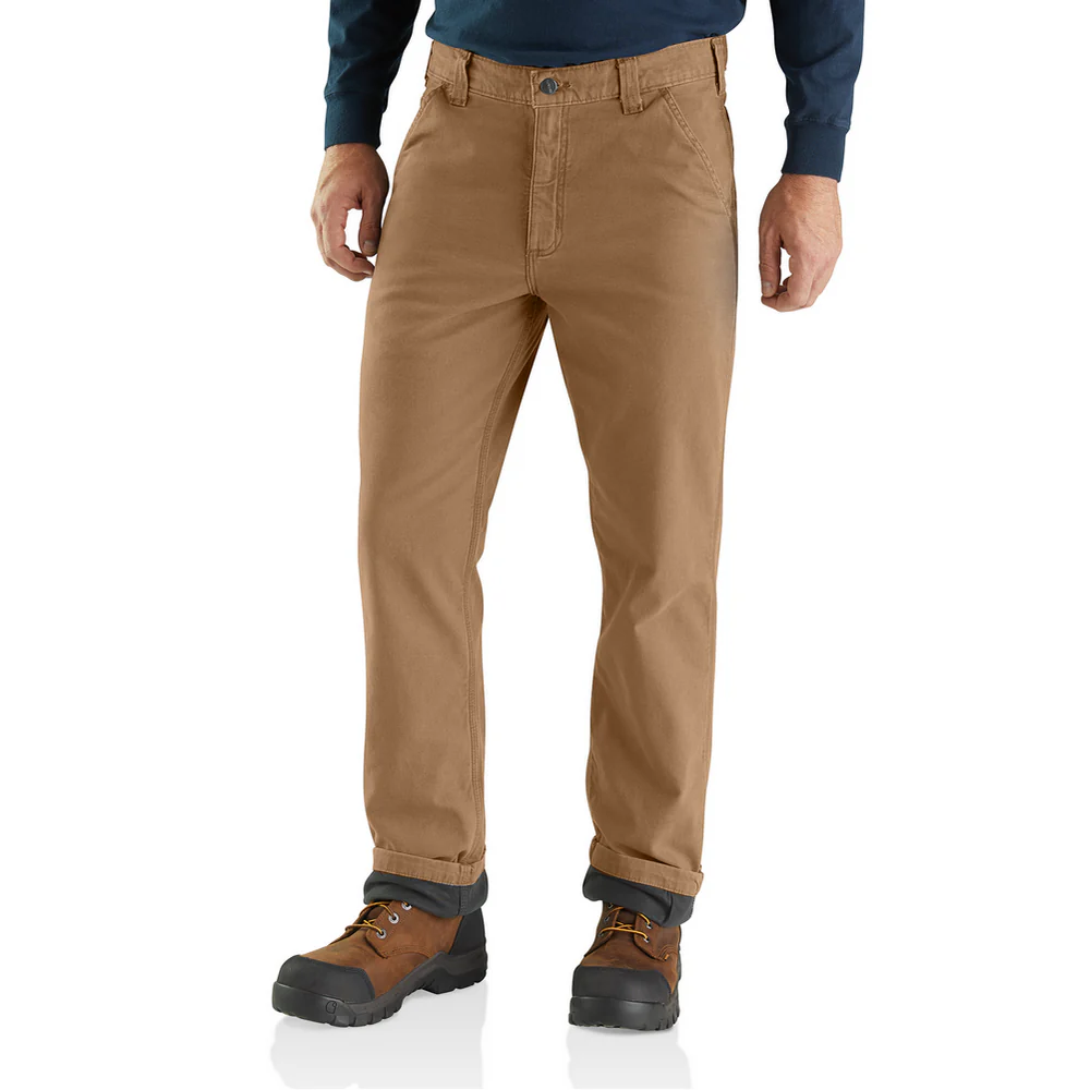 RUGGED FLEX RIGBY DUNGAREE KNIT LINED - 253-Dark Khaki | Carhartt 103342 - Image 3