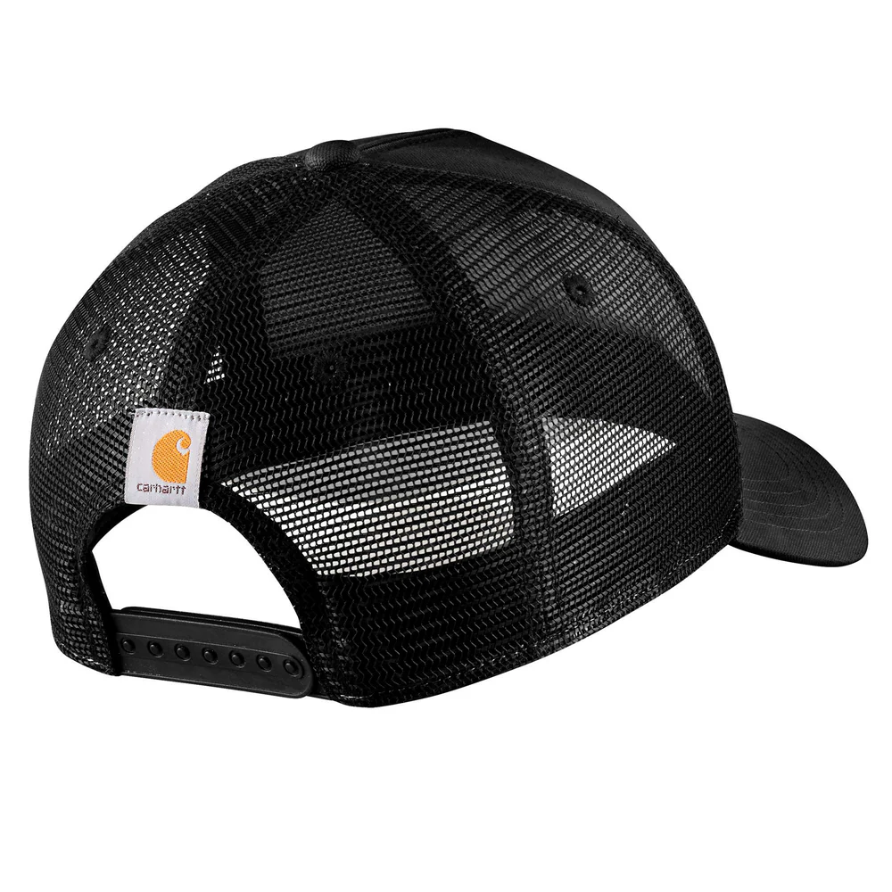 Rugged Flex Twill Mesh-Back Script Patch Cap - N04-Black | Carhartt 106738