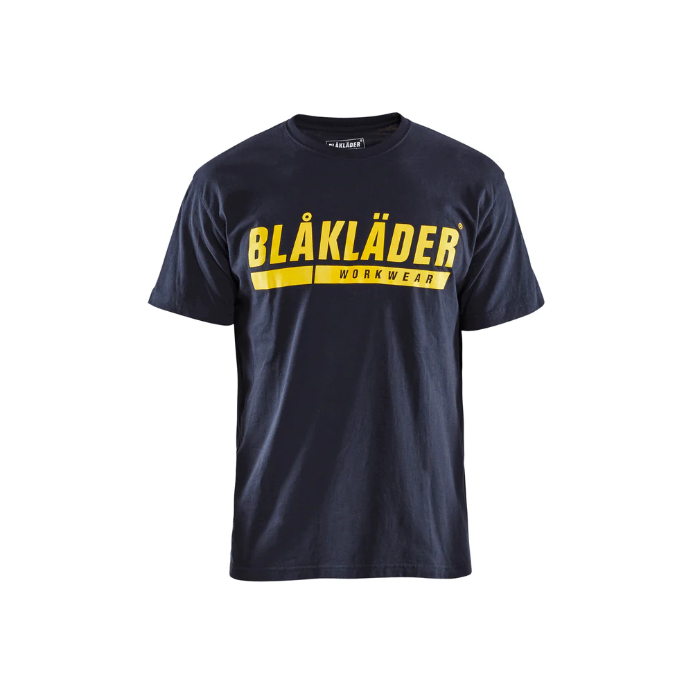 Short Sleeve Branded T-Shirt - 8600-Dark Navy Blue | Blaklader 35551042 - Image 2