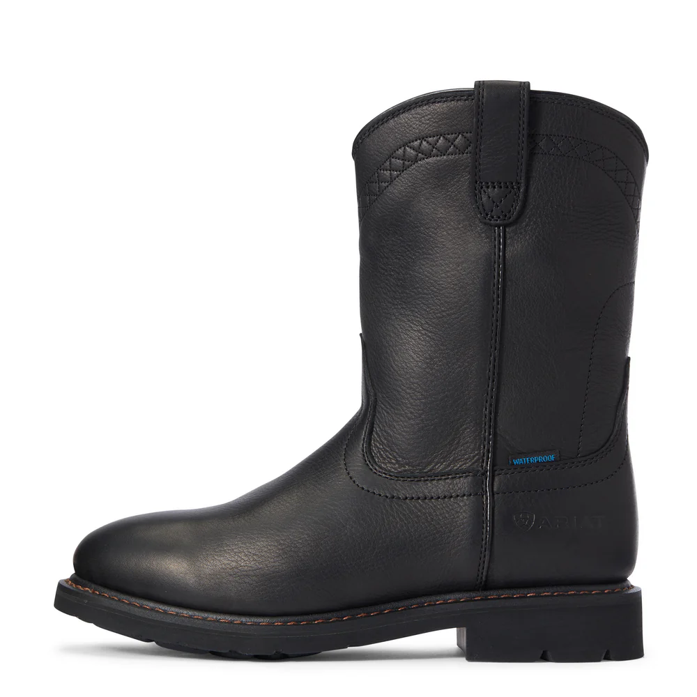SIERRA H2O WORK BOOT - 001-Black | Ariat 10034142 - Image 3