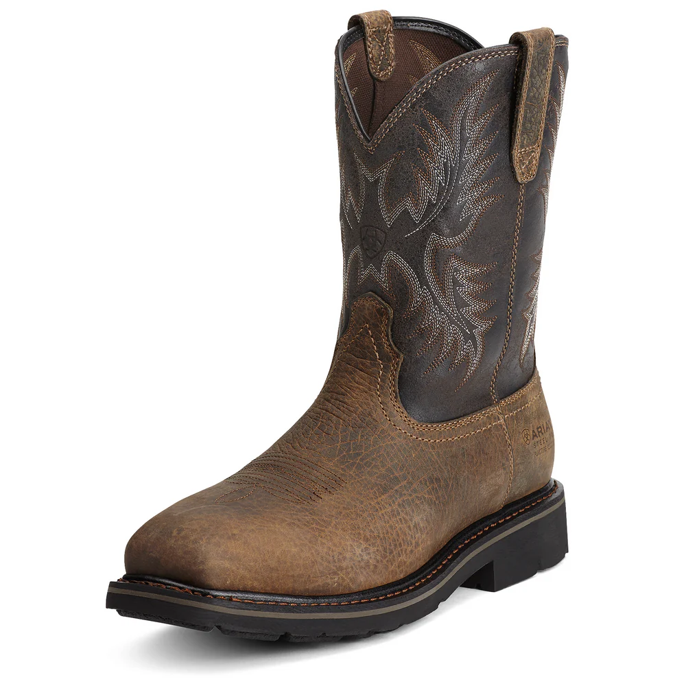 SIERRA WIDE SQUARE STEEL TOE PUNCTURE RESISTANT BOOT - 200-Brown | Ariat 10012948