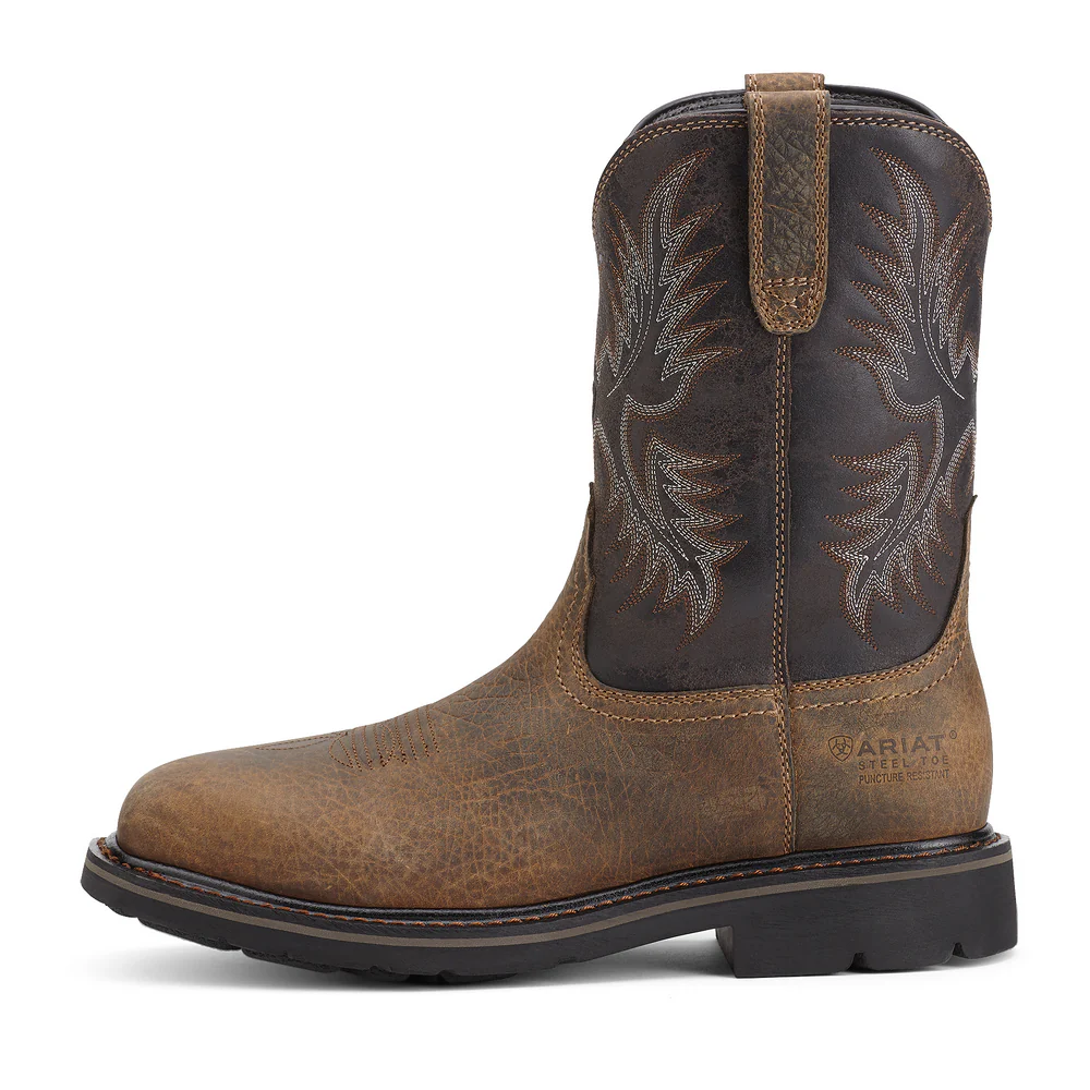 SIERRA WIDE SQUARE STEEL TOE PUNCTURE RESISTANT BOOT - 200-Brown | Ariat 10012948 - Image 2