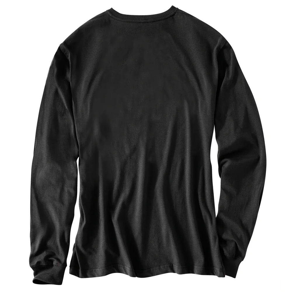 SIGNATURE SLEEVE LOGO LONG SLEEVE T-SHIRT - BLK-Black | Carhartt K231 - Image 4