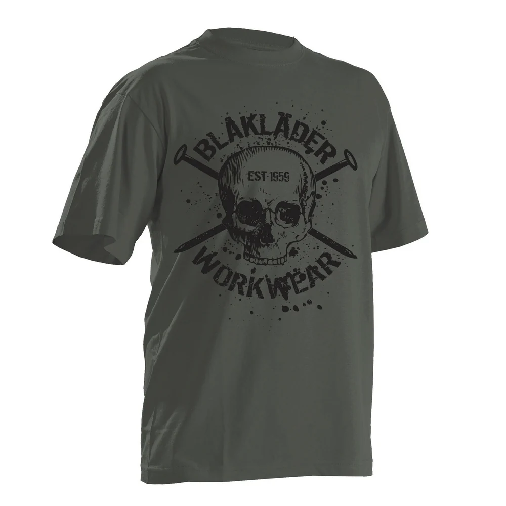 SKULL T-SHIRT - 4600-Antique Moss | Blaklader 90241042