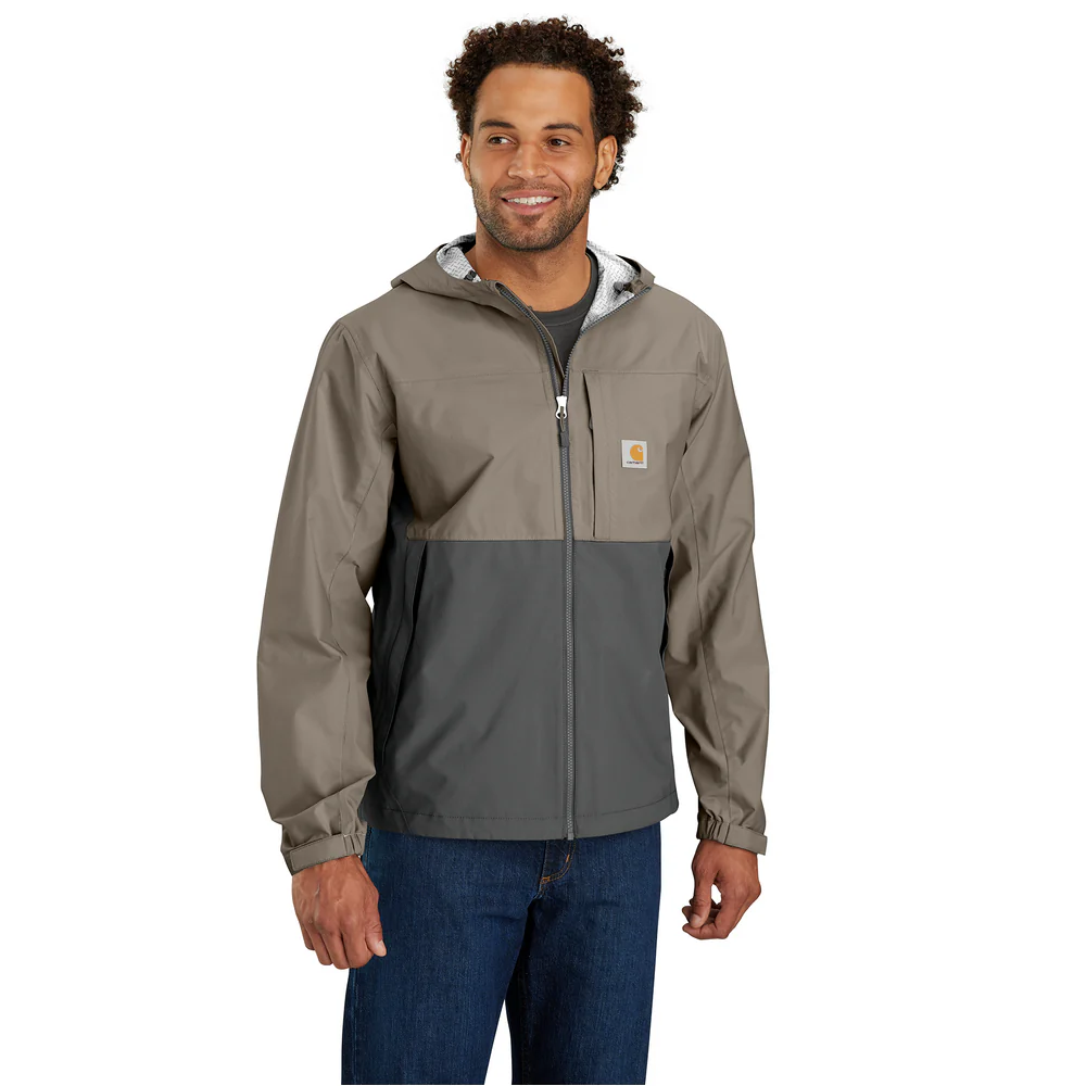 Storm Defender® Relaxed Fit Lightweight Packable Jacket - B83-Desert/Gravel | Carhartt 105751 - Image 3