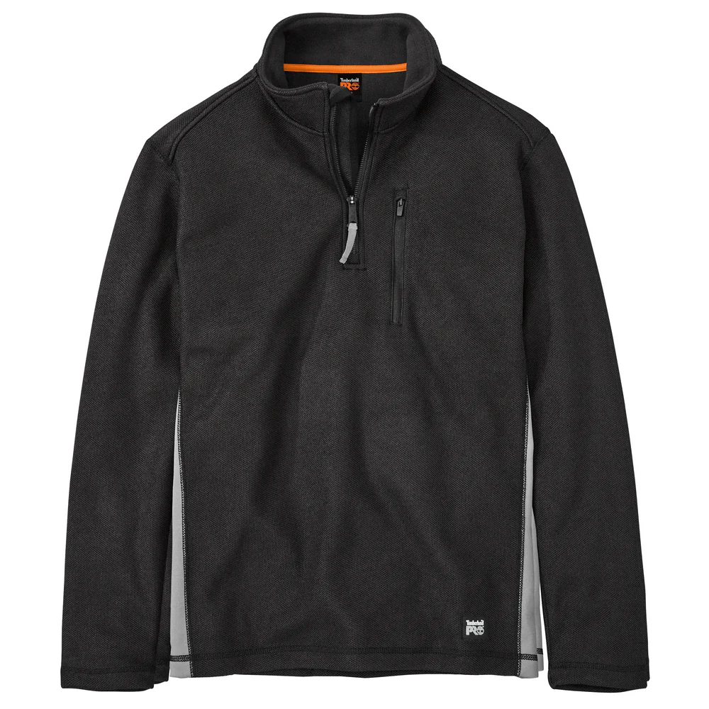 STUDWALL 1/4-ZIP TEXTURED FLEECE - 015-Jet Black | Timberland PRO TB0A1HGK