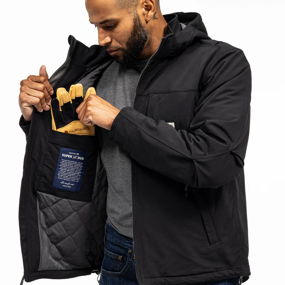 Super Dux™ Relaxed Fit Insulated Jacket - N04-Black | Carhartt 106006 - Image 5