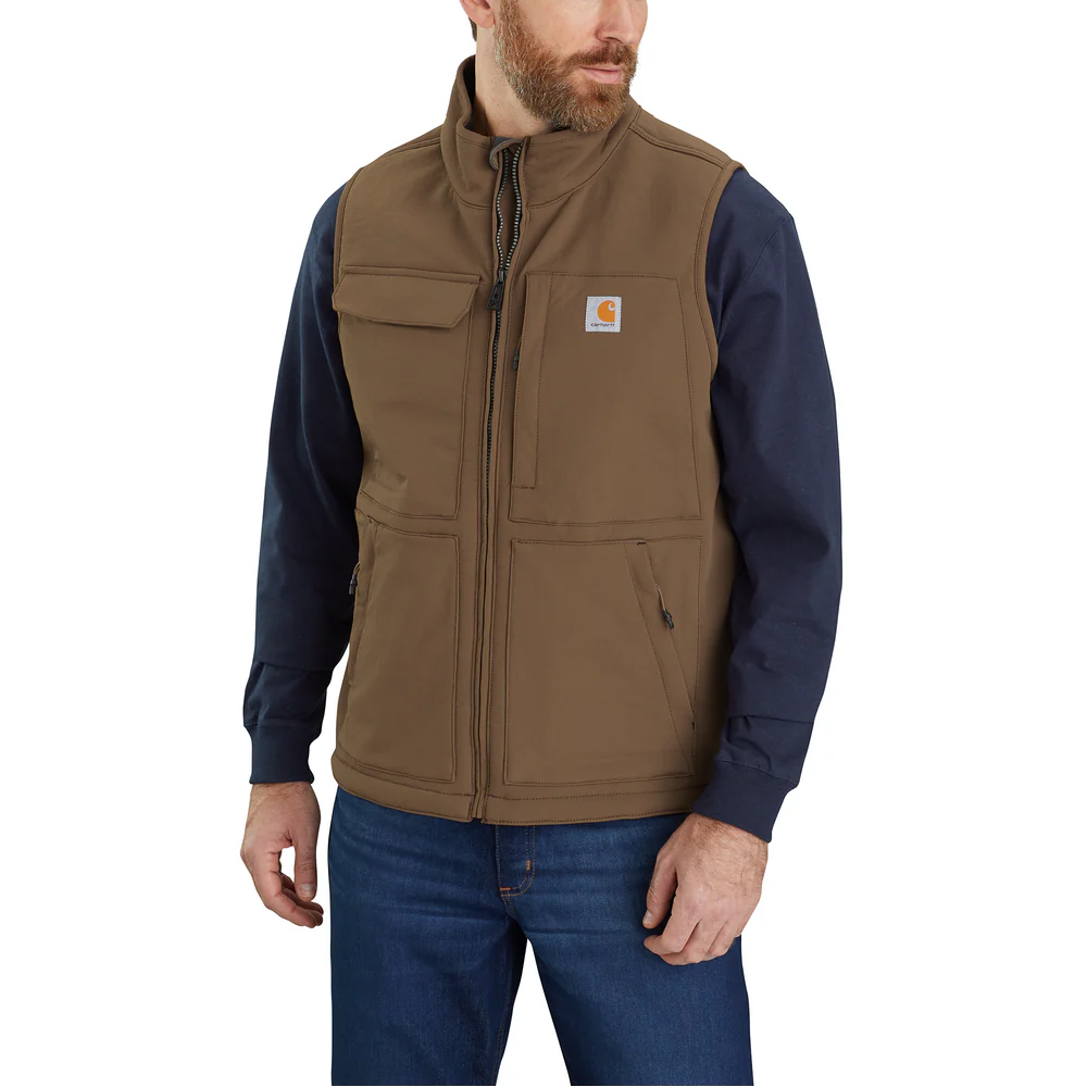 Super Dux™ Relaxed Fit Sherpa-Lined Vest - 205-Coffee | Carhartt 104999 - Image 8