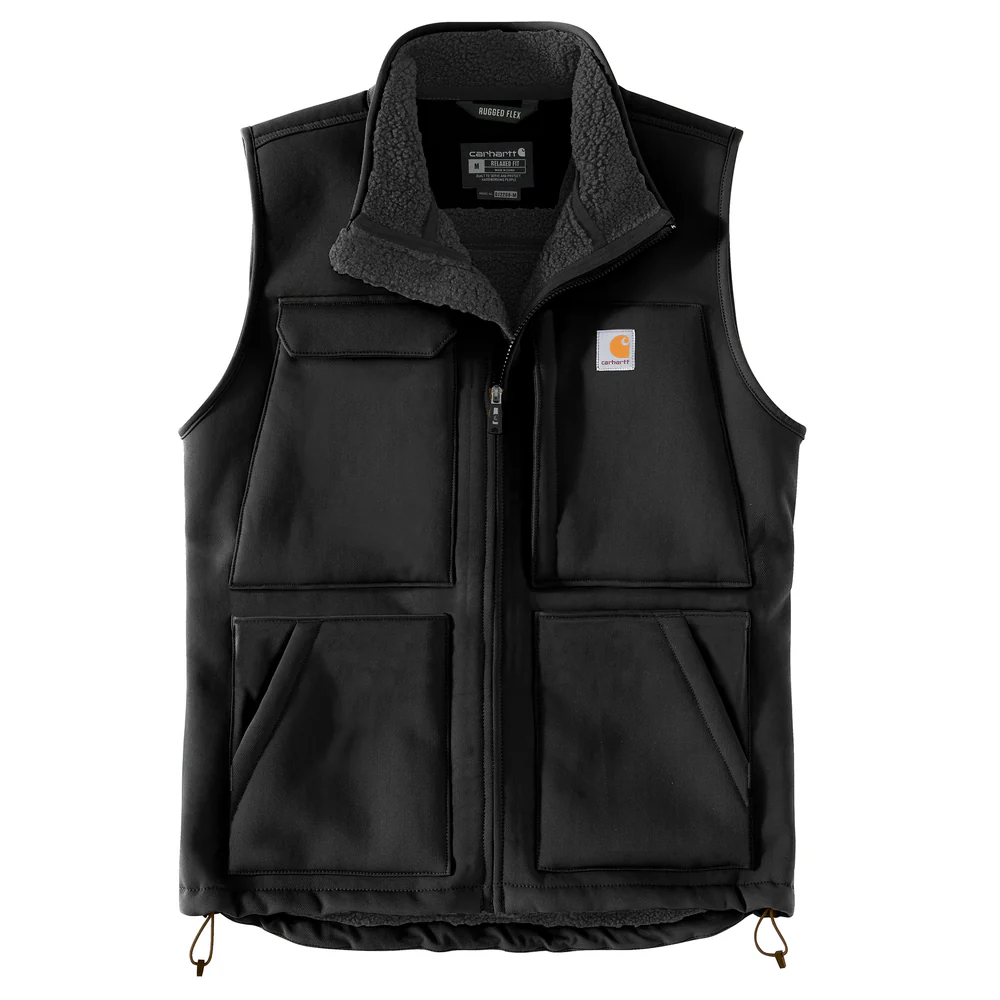 Super Dux™ Relaxed Fit Sherpa-Lined Vest - N04-Black | Carhartt 104999 - Image 3