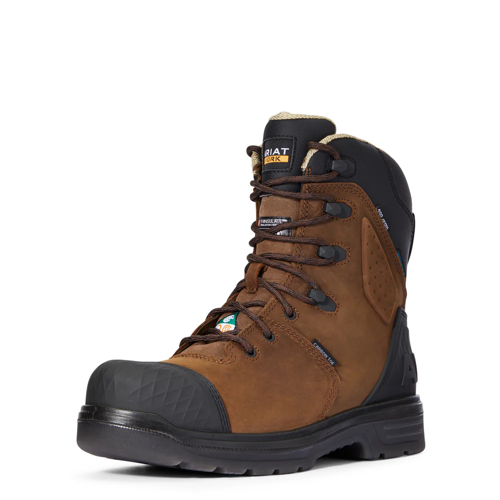 TURBO OUTLAW 8-INCH CSA H2O INSULATED COMPOSITE TOE BOOT - 201-Dark Brown | Ariat 10033997