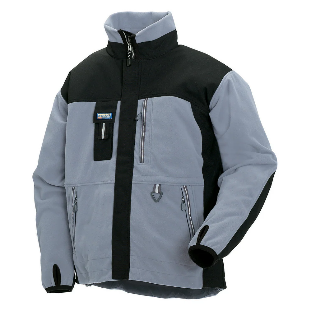 TWO FISTED FLEECE JACKET - 9499-Grey Black | Blaklader 48552520 - Image 2