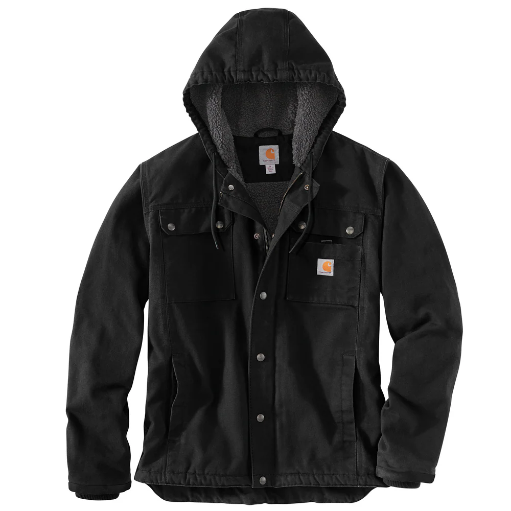 WASHED DUCK BARTLETT JACKET - BLK-Black | Carhartt 103826
