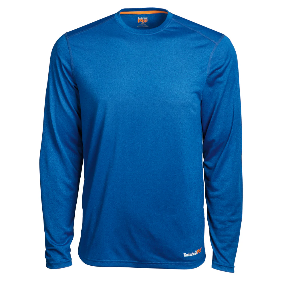 WICKING GOOD SPORT LONG SLEEVE T-SHIRT - T80-Turkish Sea Dark Heather | Timberland PRO TB0A1P3K