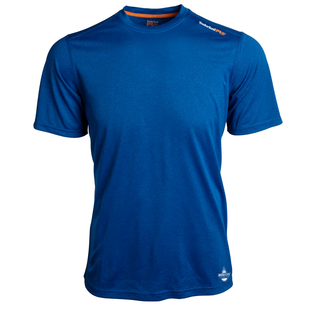 WICKING GOOD SPORT SHORT SLEEVE T-SHIRT - T80-Turkish Sea Dark Heather | Timberland PRO TB0A1P1Z