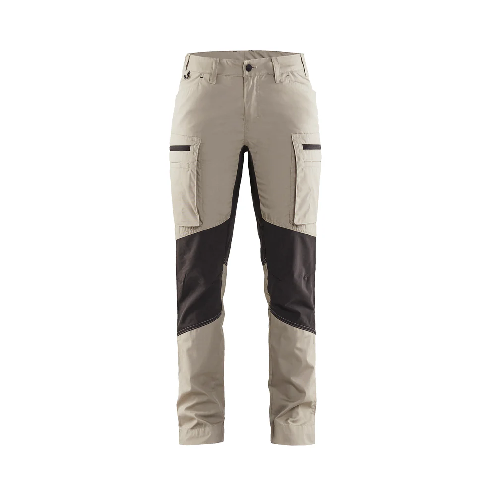 Women'S Service Stretch Pants - 2799-Stone/Black | Blaklader 71531845 - Image 2