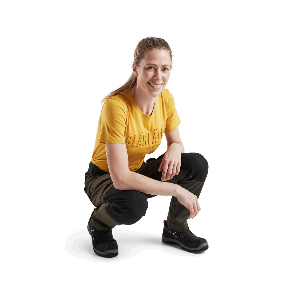 Women'S Service Stretch Pants - 4599-Dark Olive Green/Black | Blaklader 71531845 - Image 6