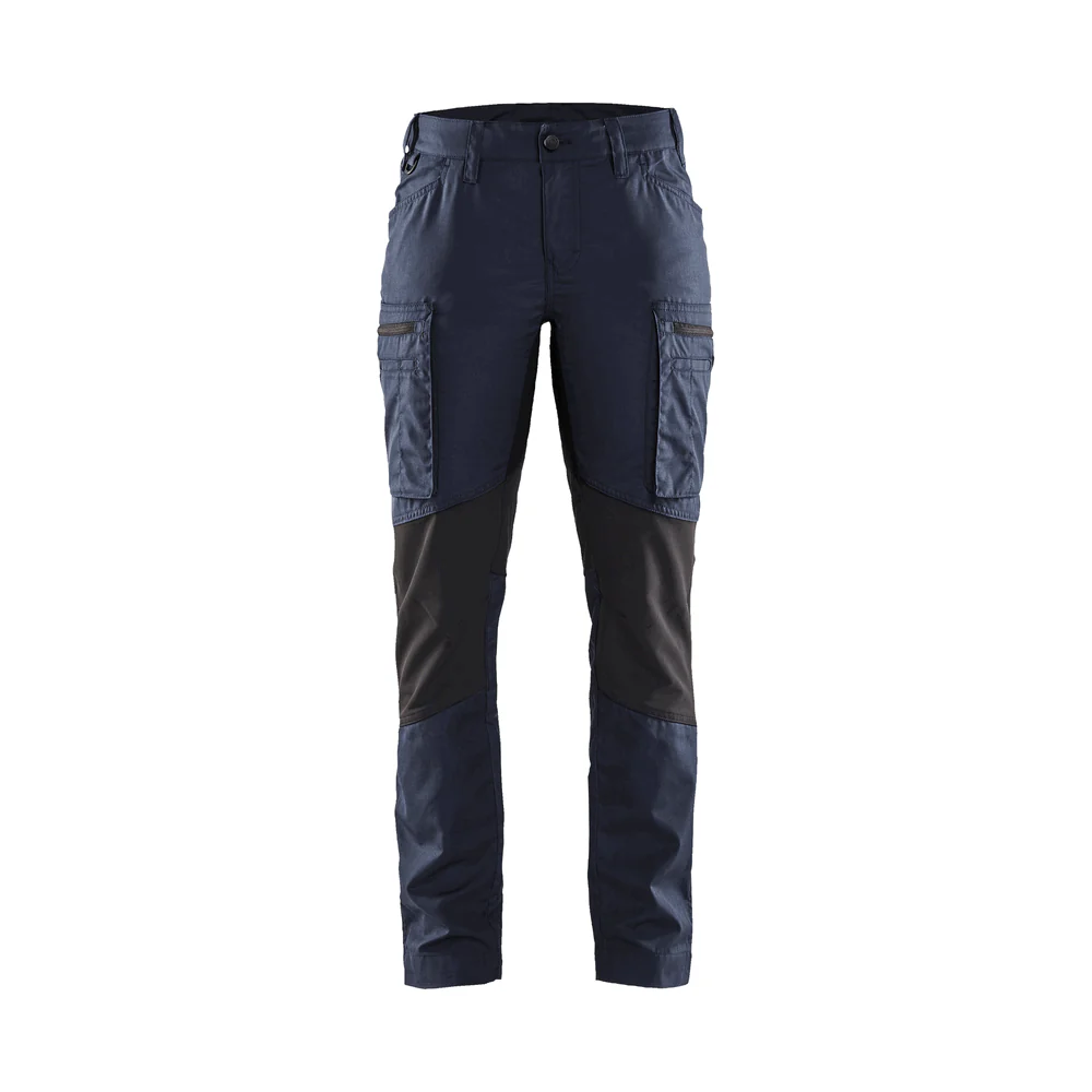 Women'S Service Stretch Pants - 8699-Dark Navy/Black | Blaklader 71531845 - Image 2
