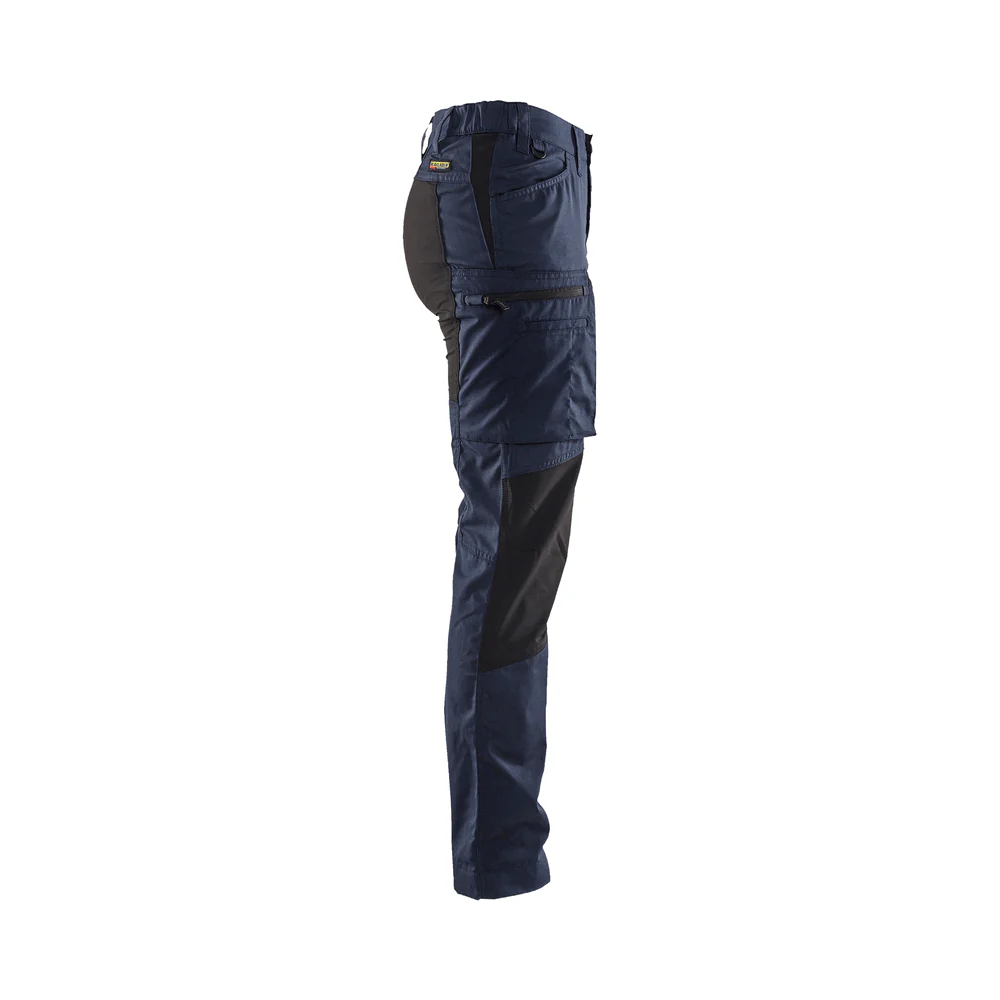 Women'S Service Stretch Pants - 8699-Dark Navy/Black | Blaklader 71531845 - Image 3
