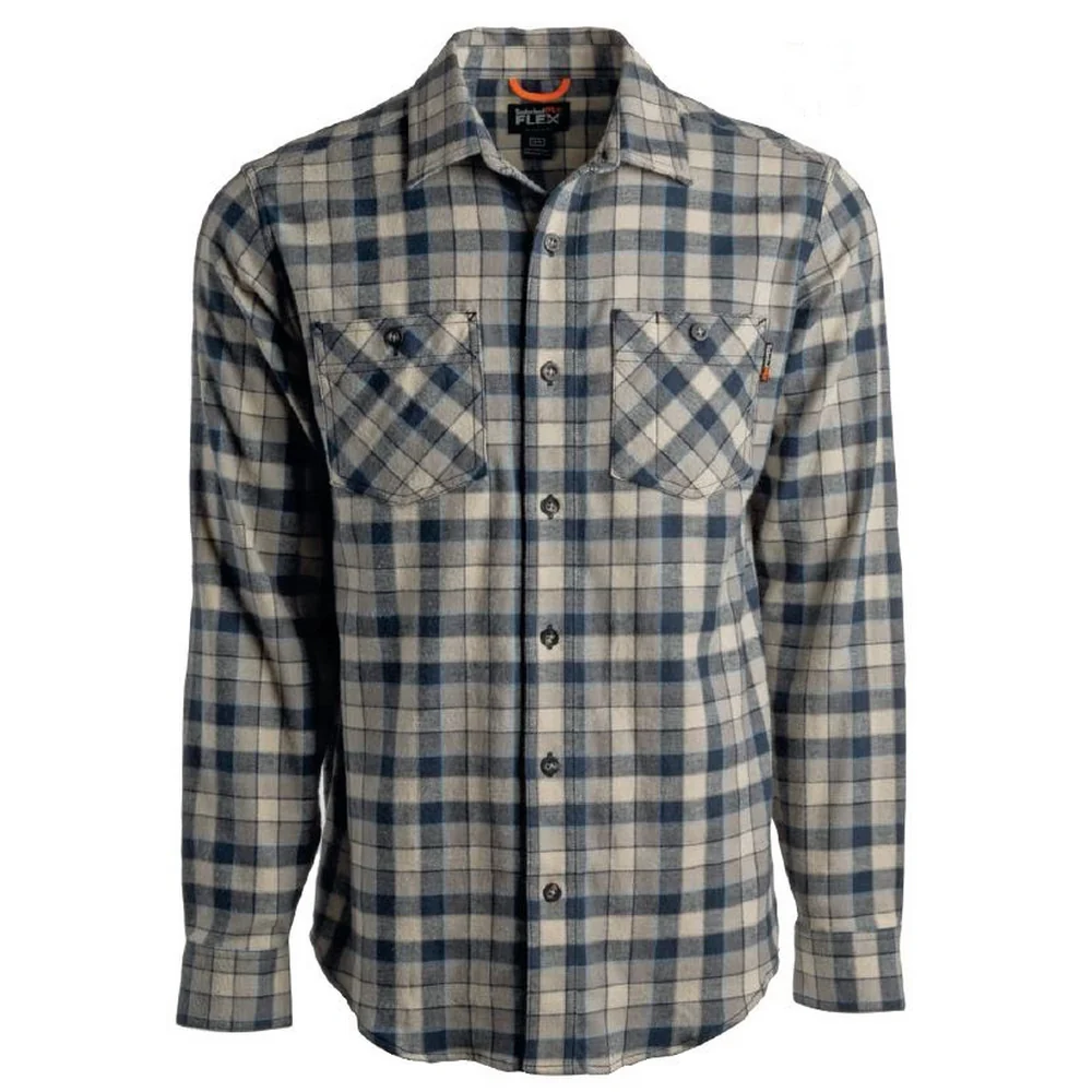 WOODFORT FLANNEL WORK SHIRT - AG1-Total Eclipse Littleton Plaid | Timberland PRO TB0A1V63