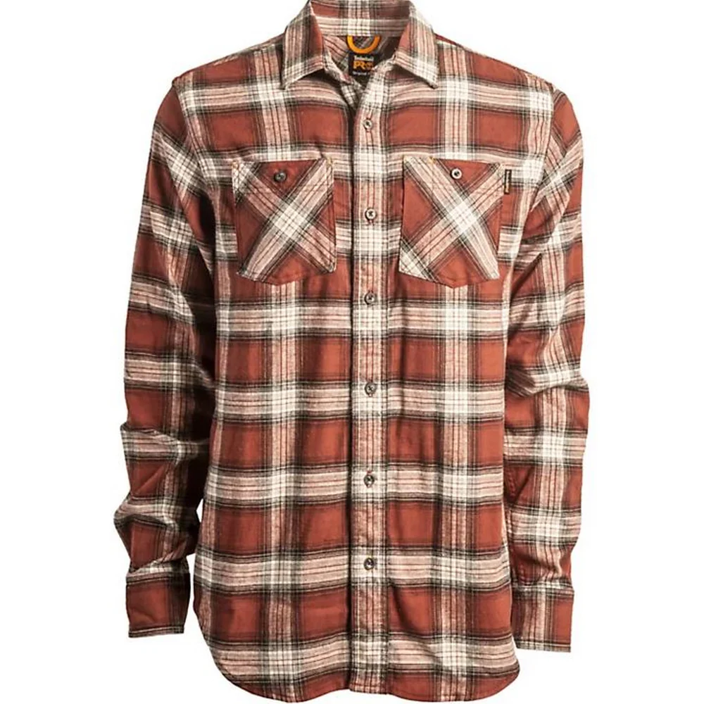 WOODFORT FLANNEL WORK SHIRT - AG2-Black/Red Littleton Plaid | Timberland PRO TB0A1V63