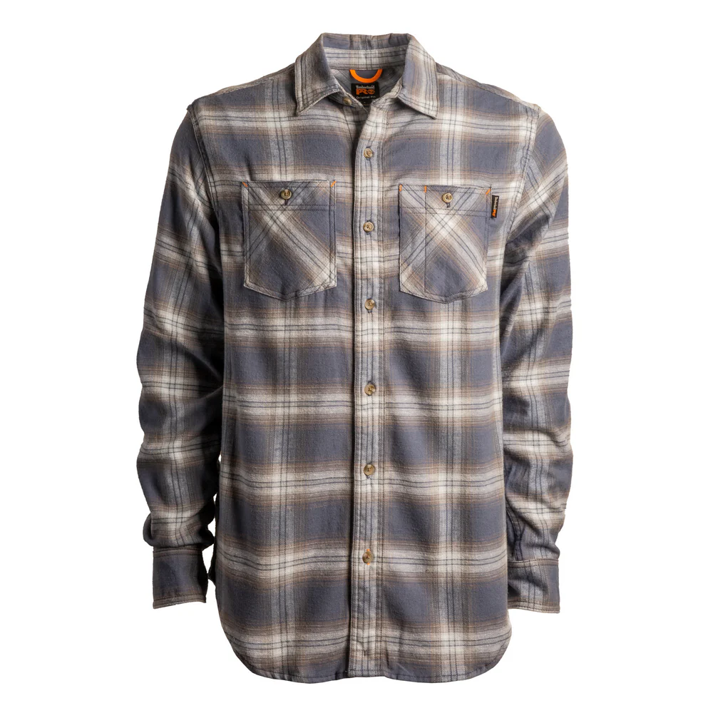 WOODFORT FLEX FLANNEL SHIRT - T90-Mount Washington Vintage Indigo Plaid | Timberland PRO TB0A1P41