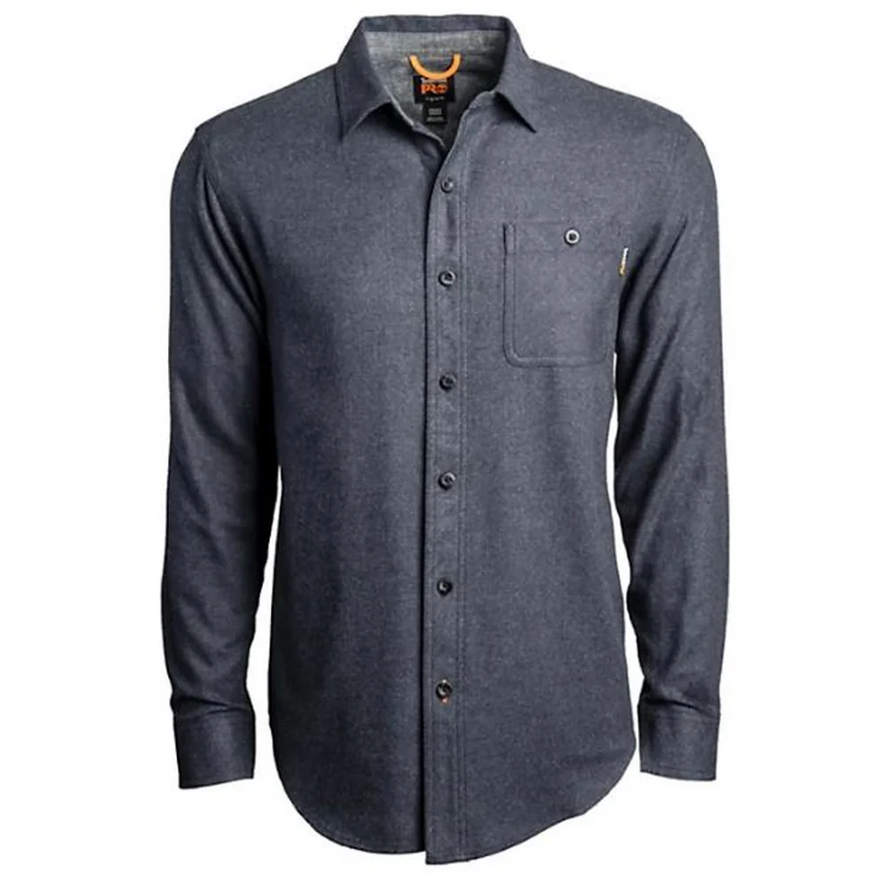 WOODFORT MIDWEIGHT FLANNEL SHIRT - 440-Navy Heather | Timberland PRO TB0A1V49