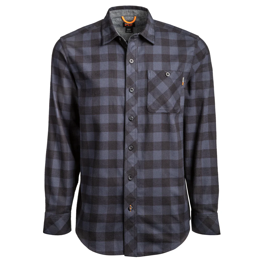 WOODFORT MIDWEIGHT FLANNEL SHIRT - T58-Navy Buffalo Check | Timberland PRO TB0A1V49