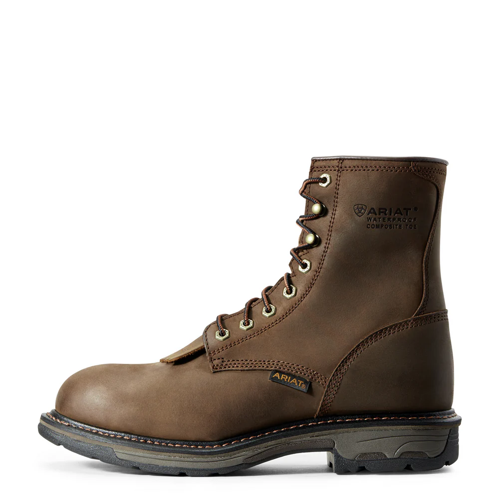WORKHOG 8-INCH COMPOSITE TOE WATERPROOF BOOT - 200-Brown | Ariat 10011943 - Image 2