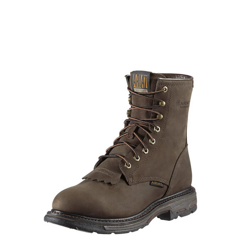 WORKHOG 8-INCH WATERPROOF WORK BOOT - 200-Brown | Ariat 10011939