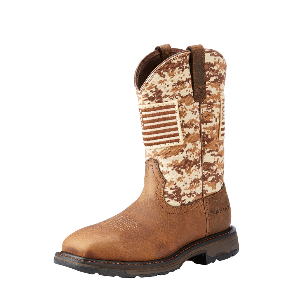 WORKHOG PATRIOT WORK BOOT - 200-Brown | Ariat 10023100