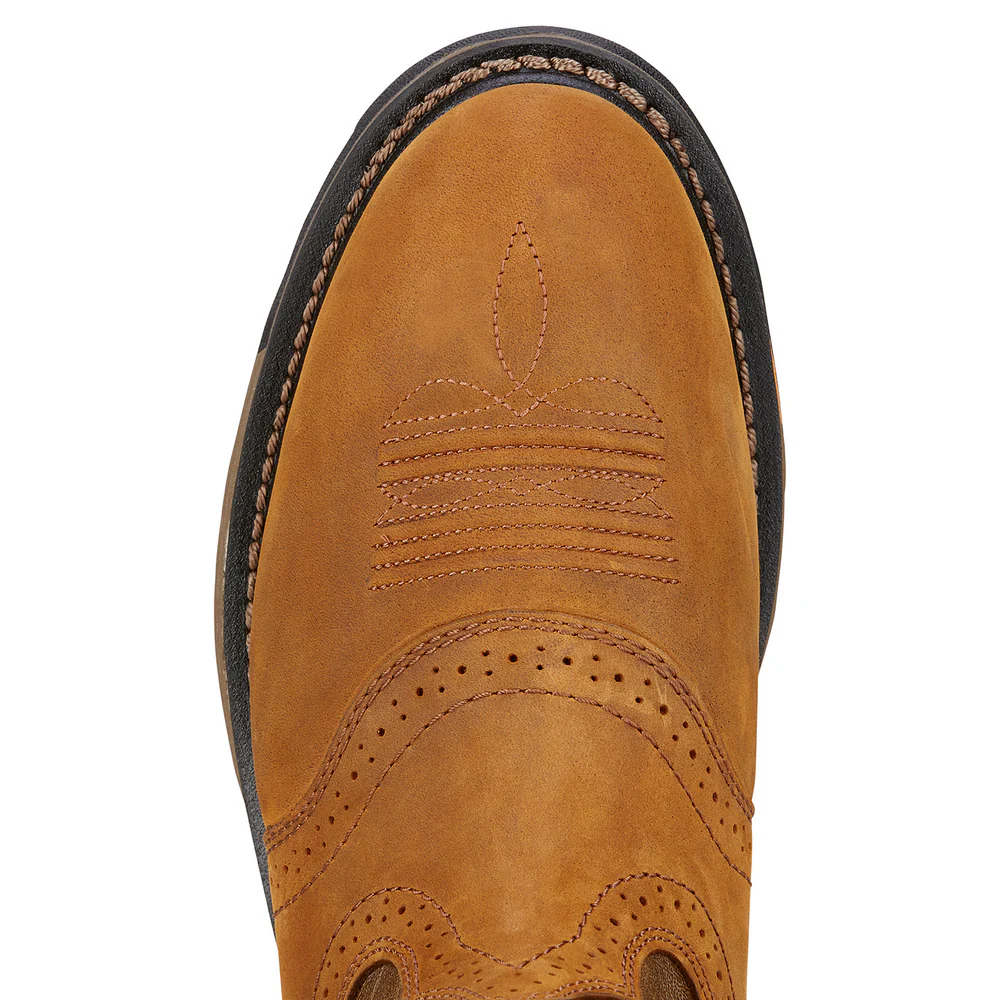 WORKHOG PULL-ON WORK BOOT - 200-Brown | Ariat 10001188 - Image 4