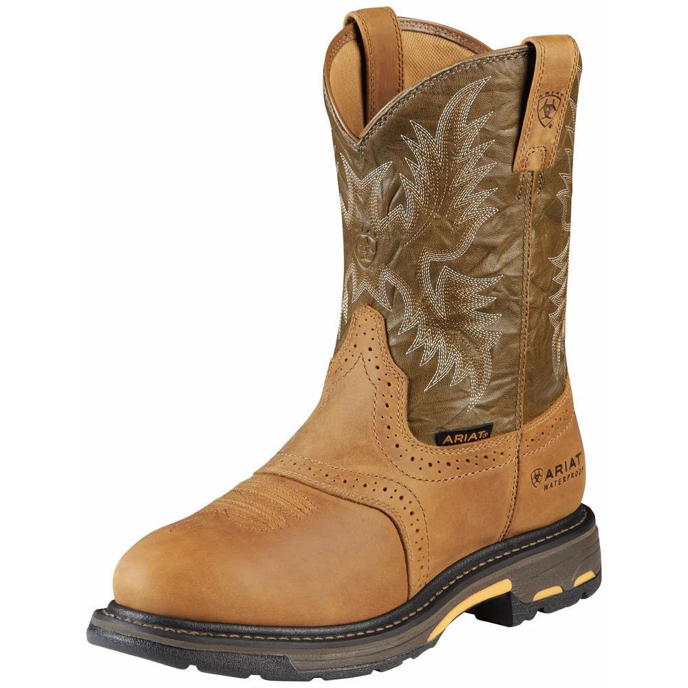 WORKHOG WATERPROOF WORK BOOT - 200-Brown | Ariat 10008633