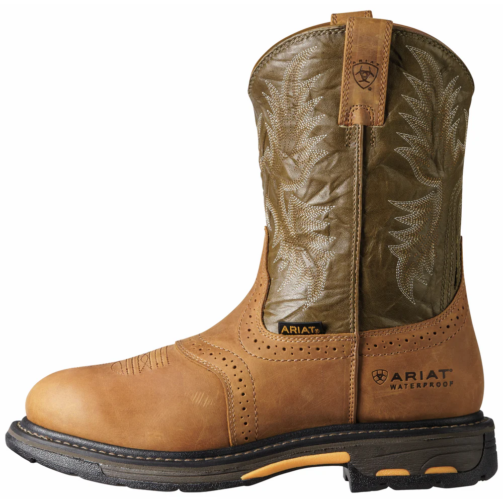WORKHOG WATERPROOF WORK BOOT - 200-Brown | Ariat 10008633 - Image 2