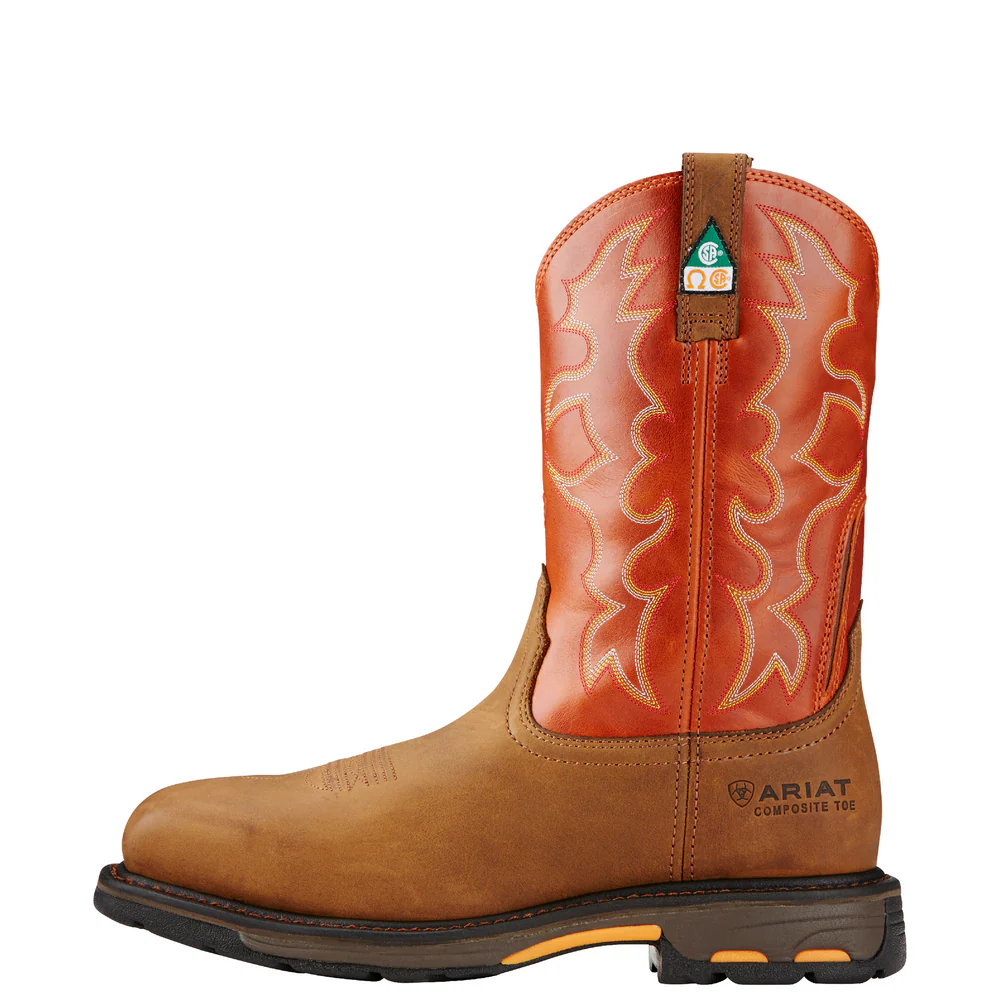 WORKHOG WIDE SQUARE COMPOSITE TOE CSA BOOT - 200-Brown | Ariat 10017170 - Image 2