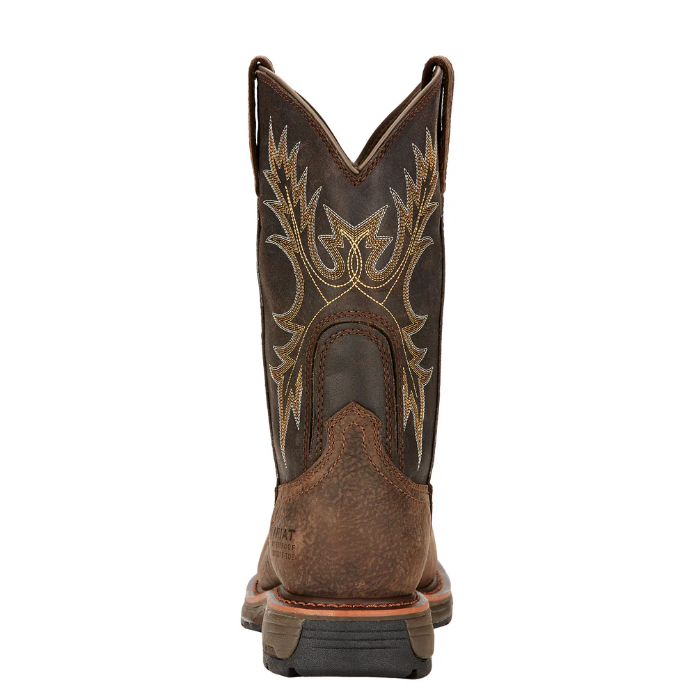 WORKHOG WIDE SQUARE COMPOSITE TOE H2O BOOT - 200-Brown | Ariat 10017420 - Image 3